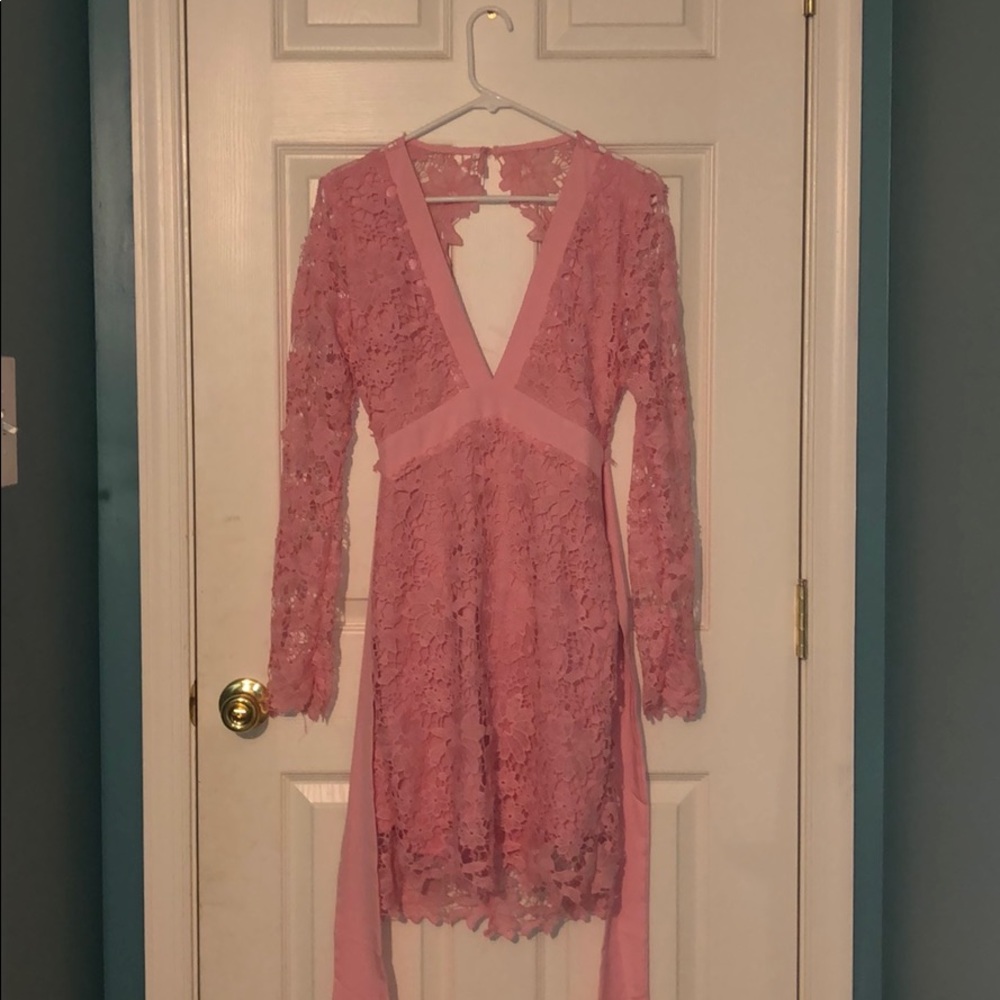 Tight Pink Homecoming Dress